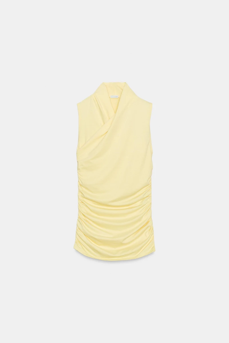 DRAPED RUCHED TOP