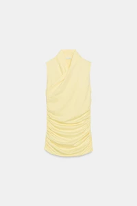 DRAPED RUCHED TOP