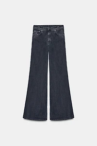 ZW COLLECTION HIGH-WAIST STRIPED FLARE JEANS