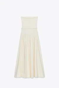 BELTED COMBINATION DRESS