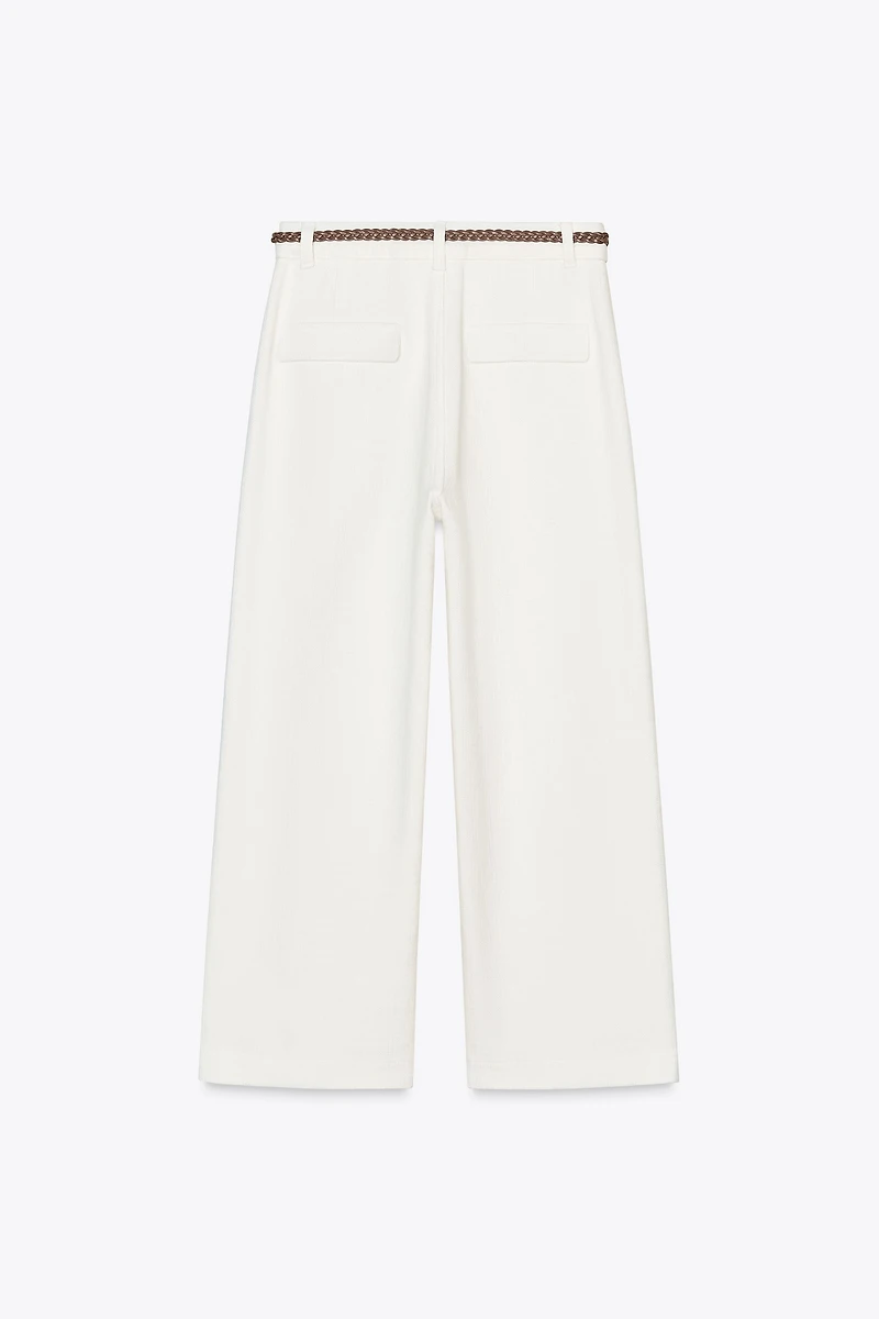 BRAIDED BELT CULOTTES