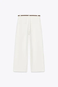 BRAIDED BELT CULOTTES