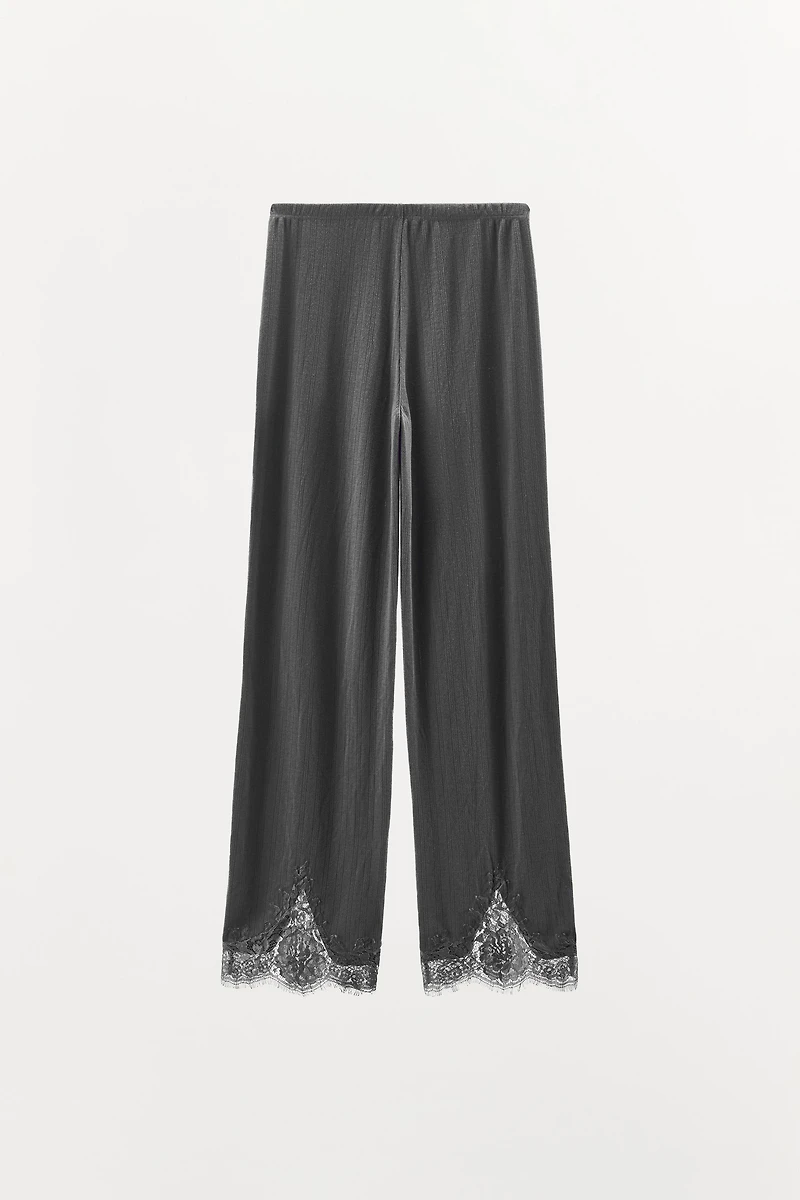 PANTALON POINTELLE DENTELLE