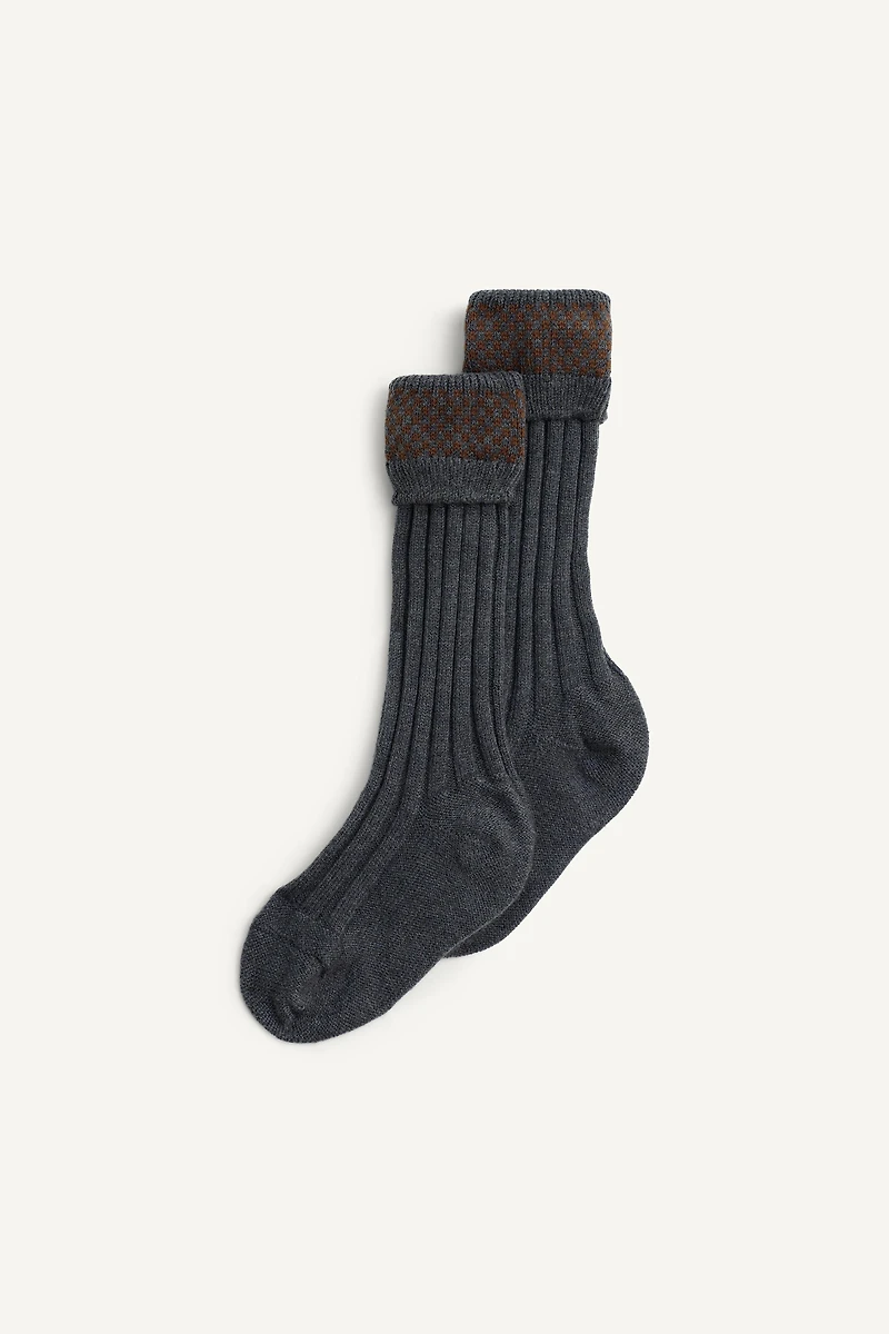 CHAUSSETTES MONTANTES CANNELÉES ÉDITION LIMITÉE