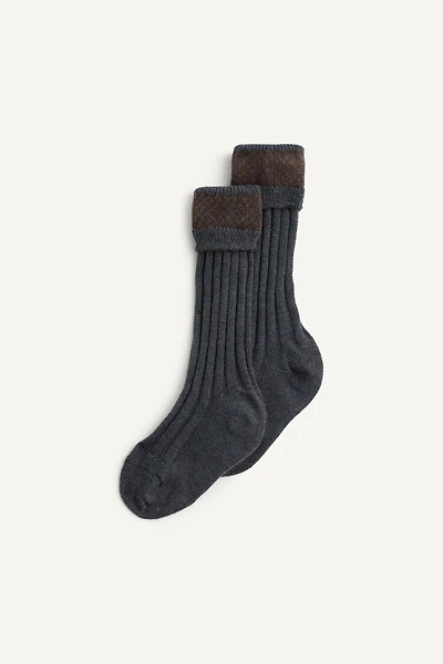 CHAUSSETTES MONTANTES CANNELÉES ÉDITION LIMITÉE