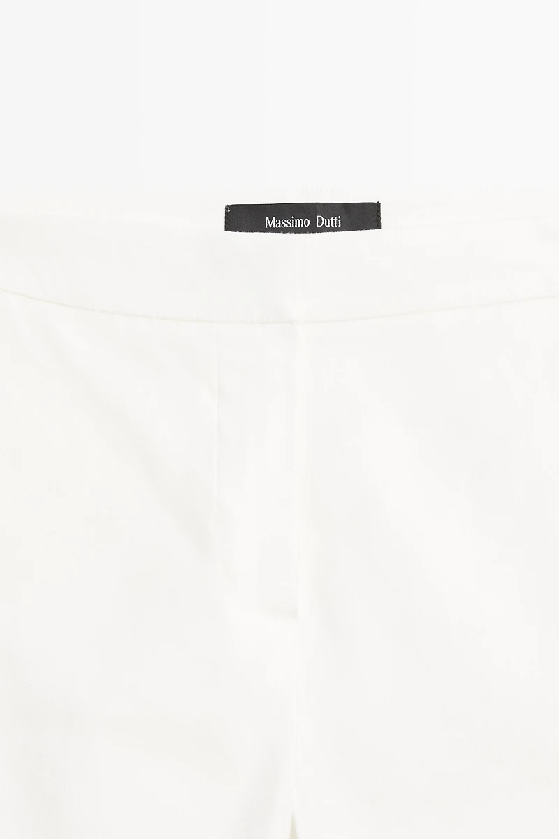 Linen kick flare fit pants