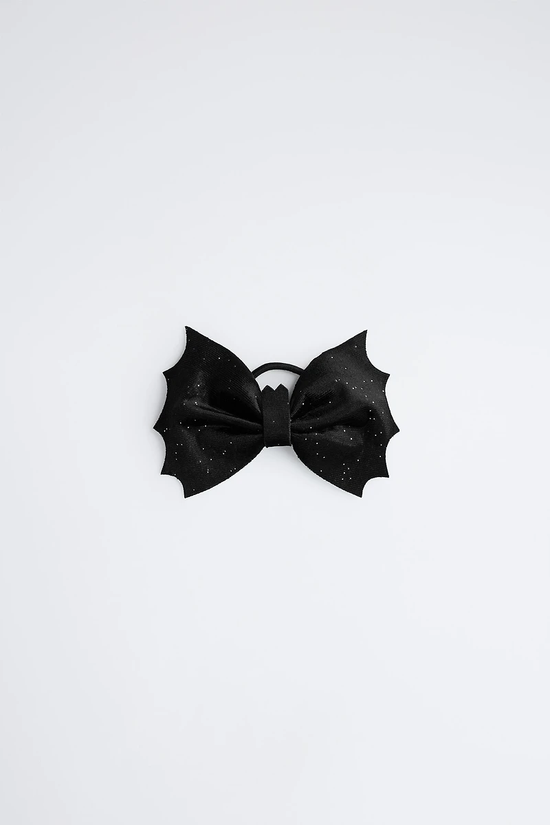 VELVET BAT WING SCRUNCHIE