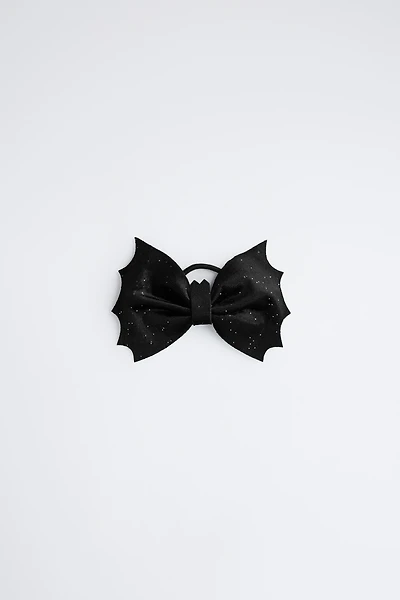VELVET BAT WING SCRUNCHIE