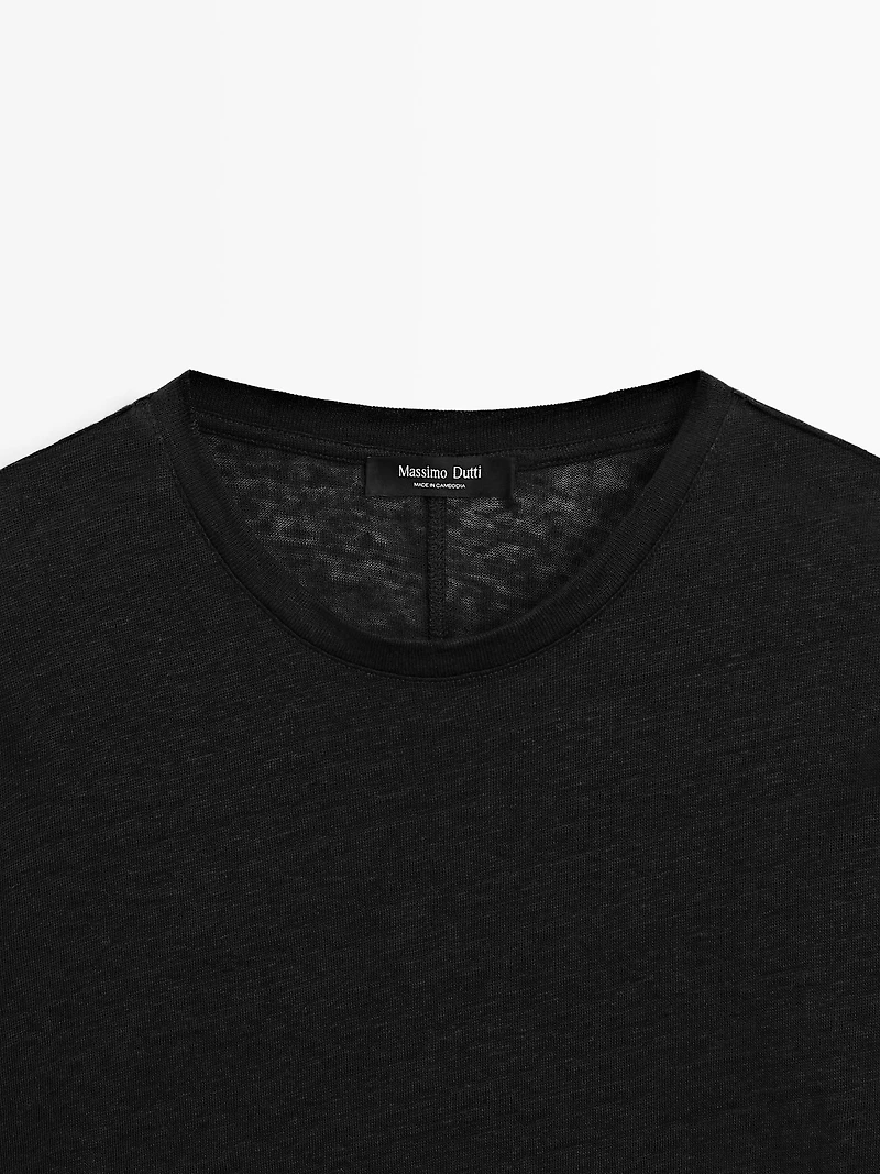 Linen short sleeve T-shirt