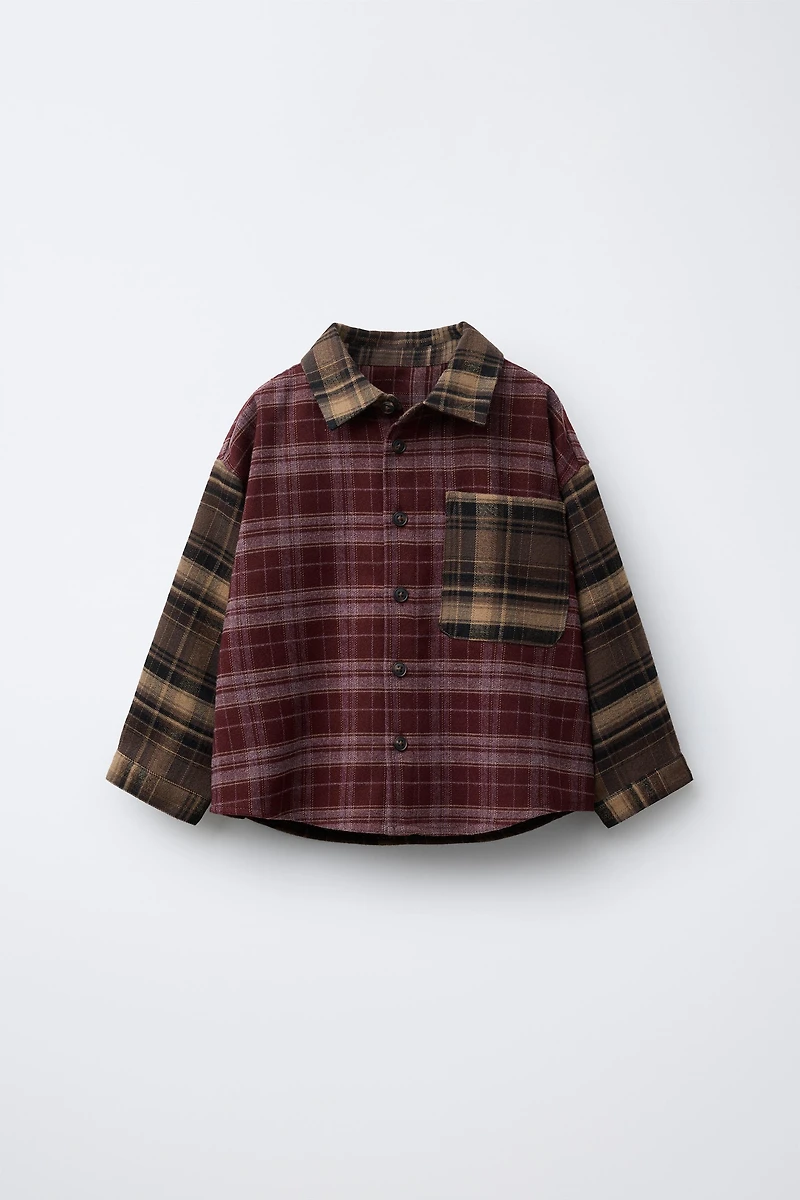 PLAID PRINT SHIRT