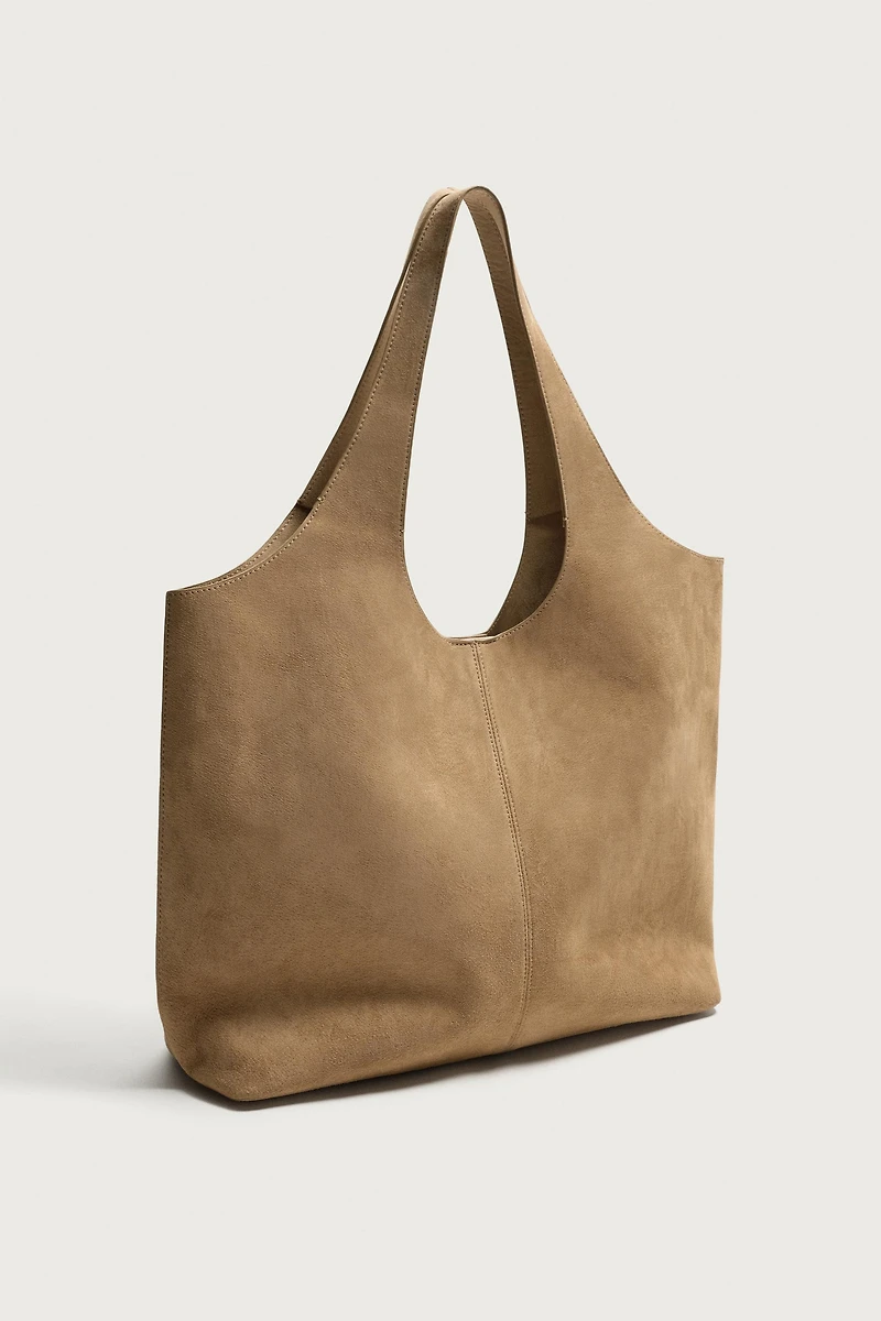 LEATHER SHOPPER BAG
