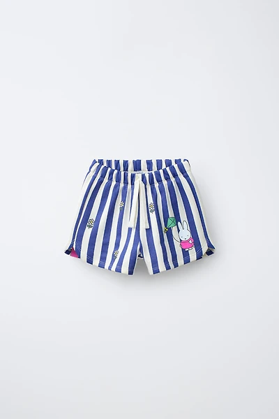 SHORT EN MOLLETON À RAYURES MIFFY™ MERCIS BV ©