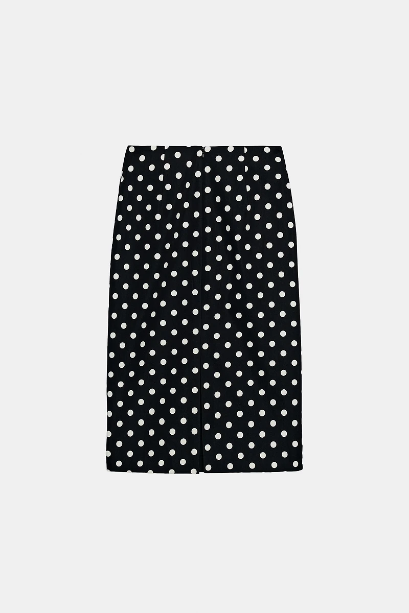 ZW COLLECTION POLKA DOT MIDI SKIRT