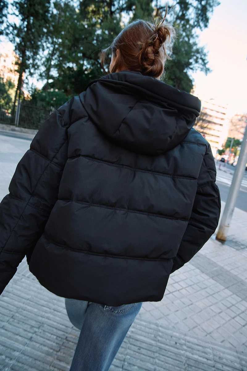 SHORT WATER REPELLENT WINDPROOF HOODIE ANORAK