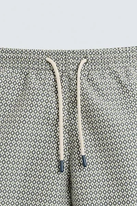 GEOMETRIC PRINT MID-LENGTH SWIMSUIT