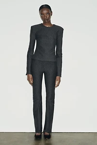 PINSTRIPE FLARE PANTS