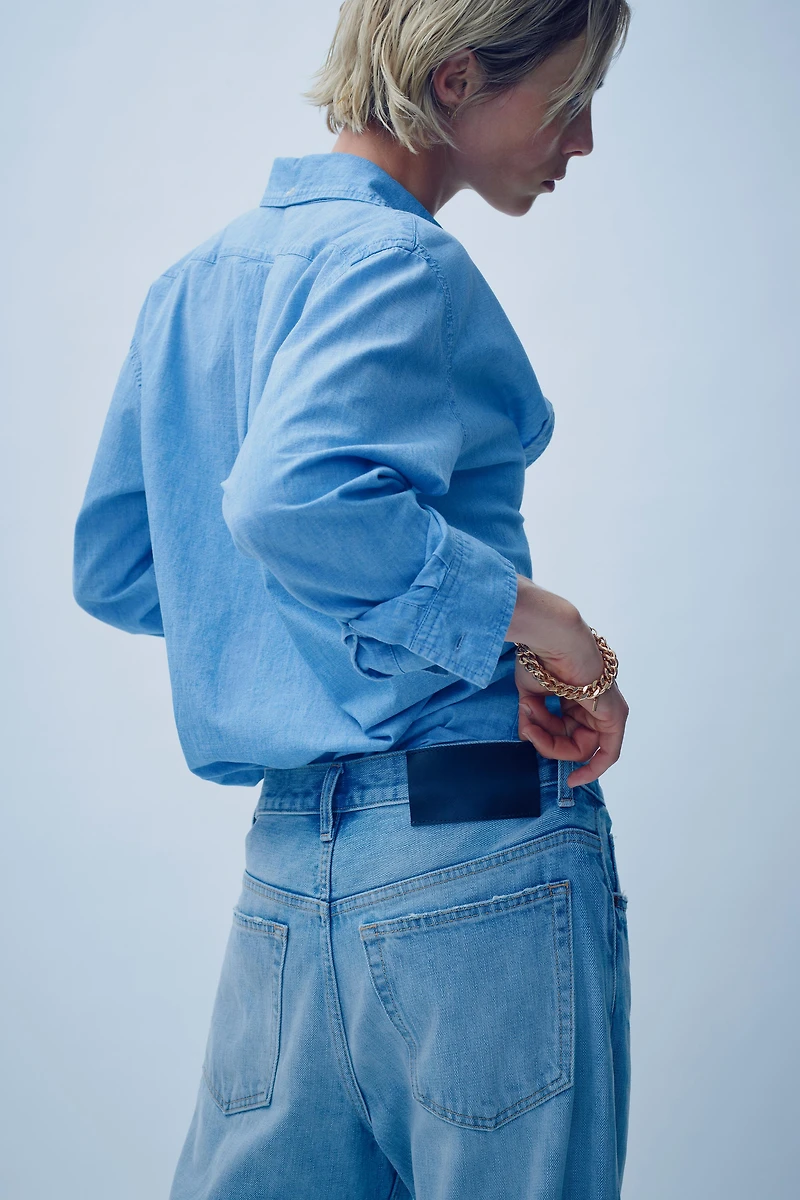 TRF REGULAR FIT DENIM SHIRT