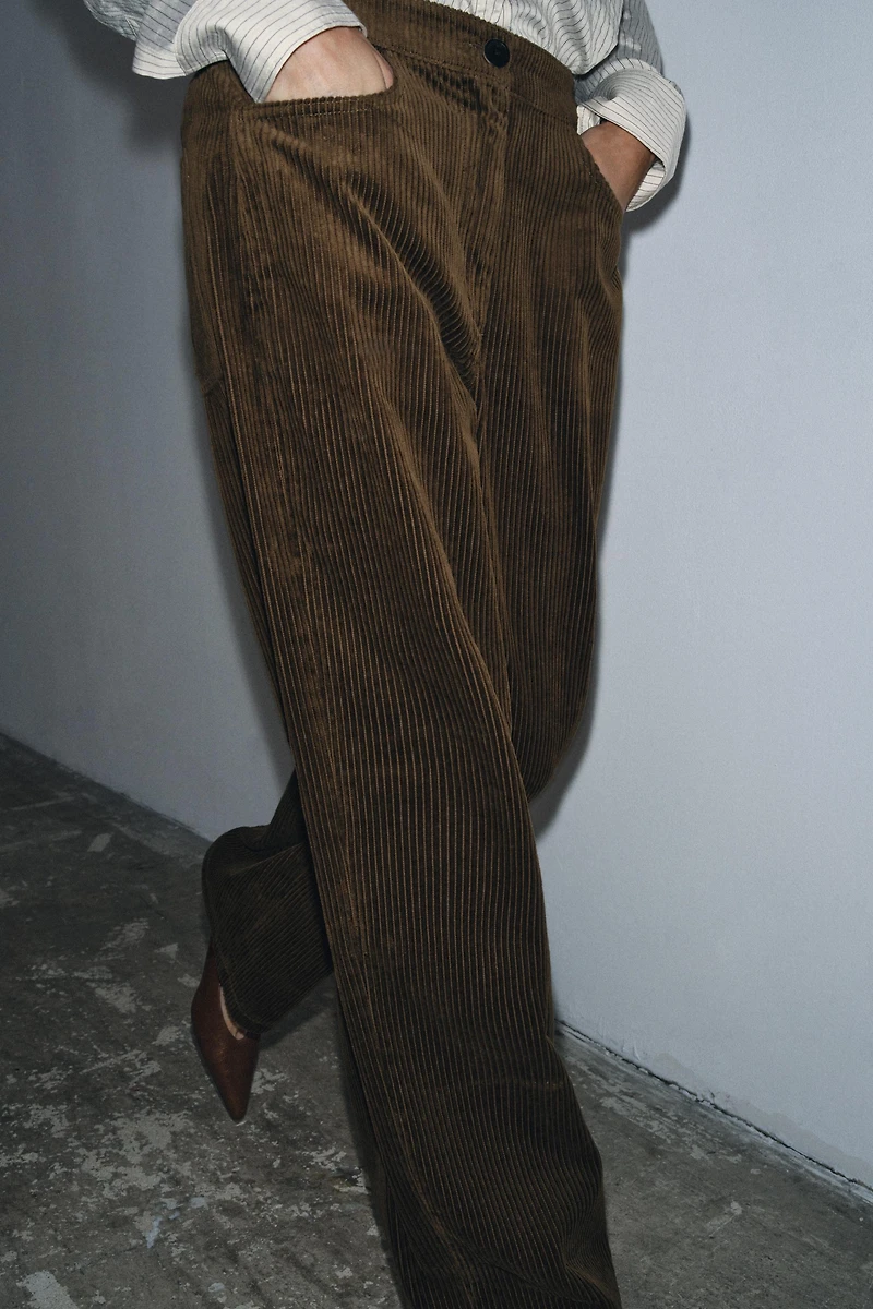 ZW COLLECTION WIDE LEG CORDUROY PANTS