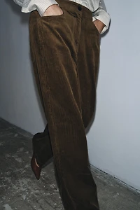 ZW COLLECTION WIDE LEG CORDUROY PANTS