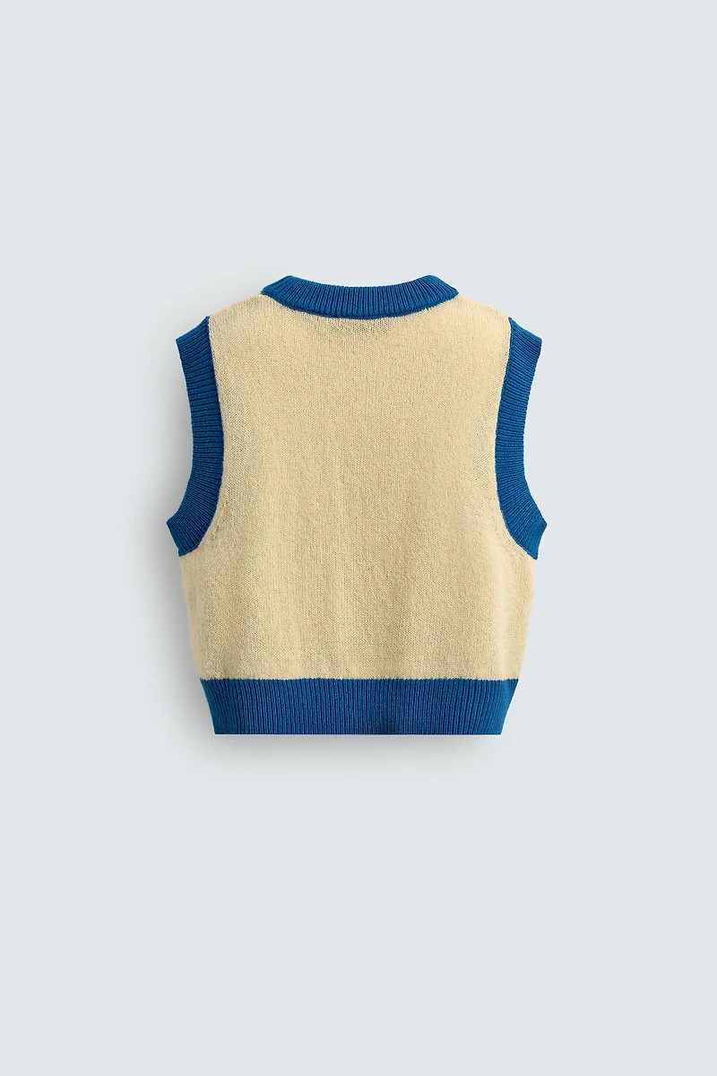 MINNIE MOUSE KNIT VEST HARRY LAMBERT FOR ZARA X DISNEY