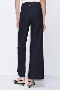JEAN COUPE LARGE ET TAILLE HAUTE COLLECTION ZW