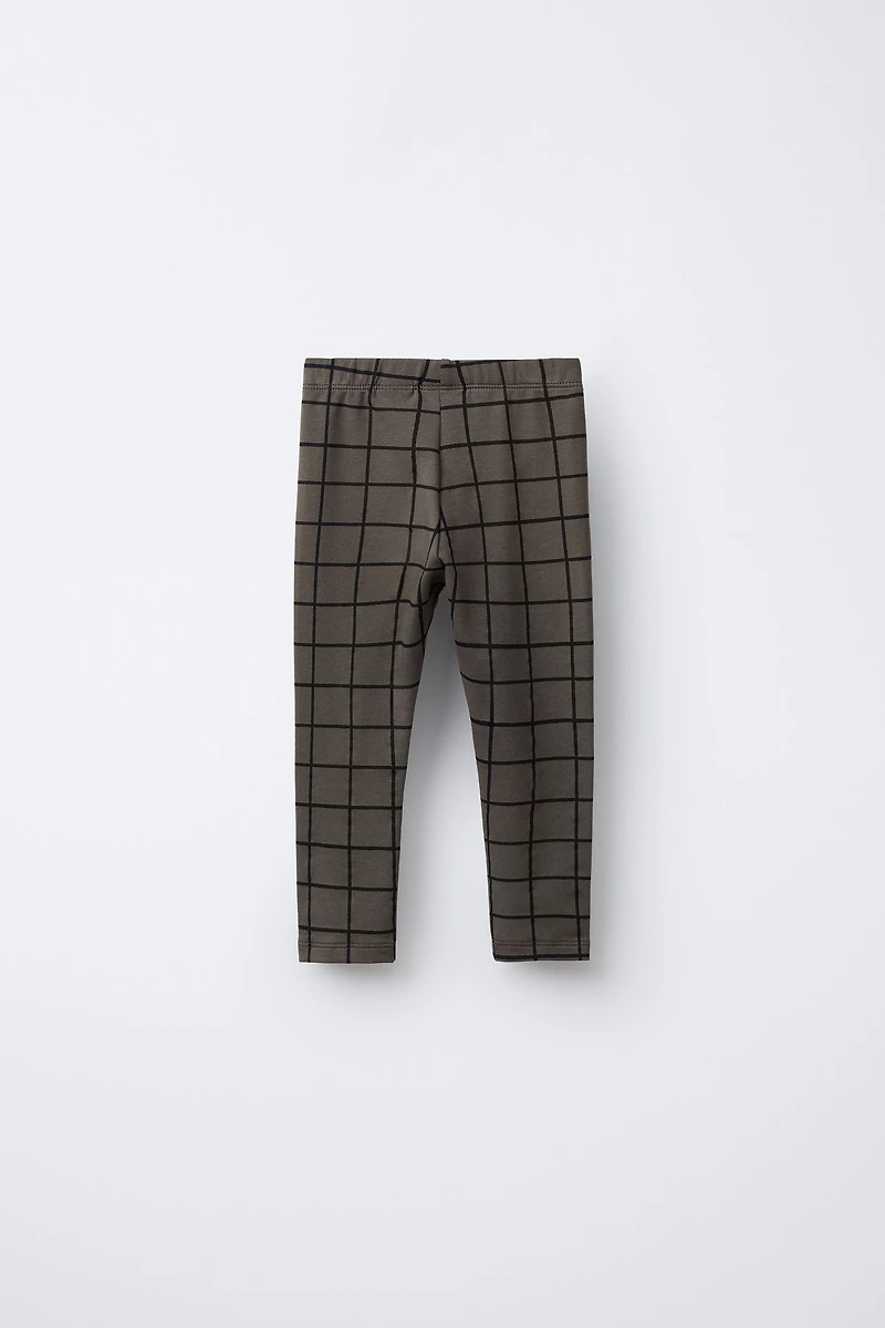 PLAID LABEL LEGGINGS