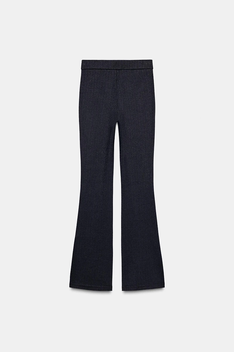 COMFORT STRIPED FLARE LEGGINGS