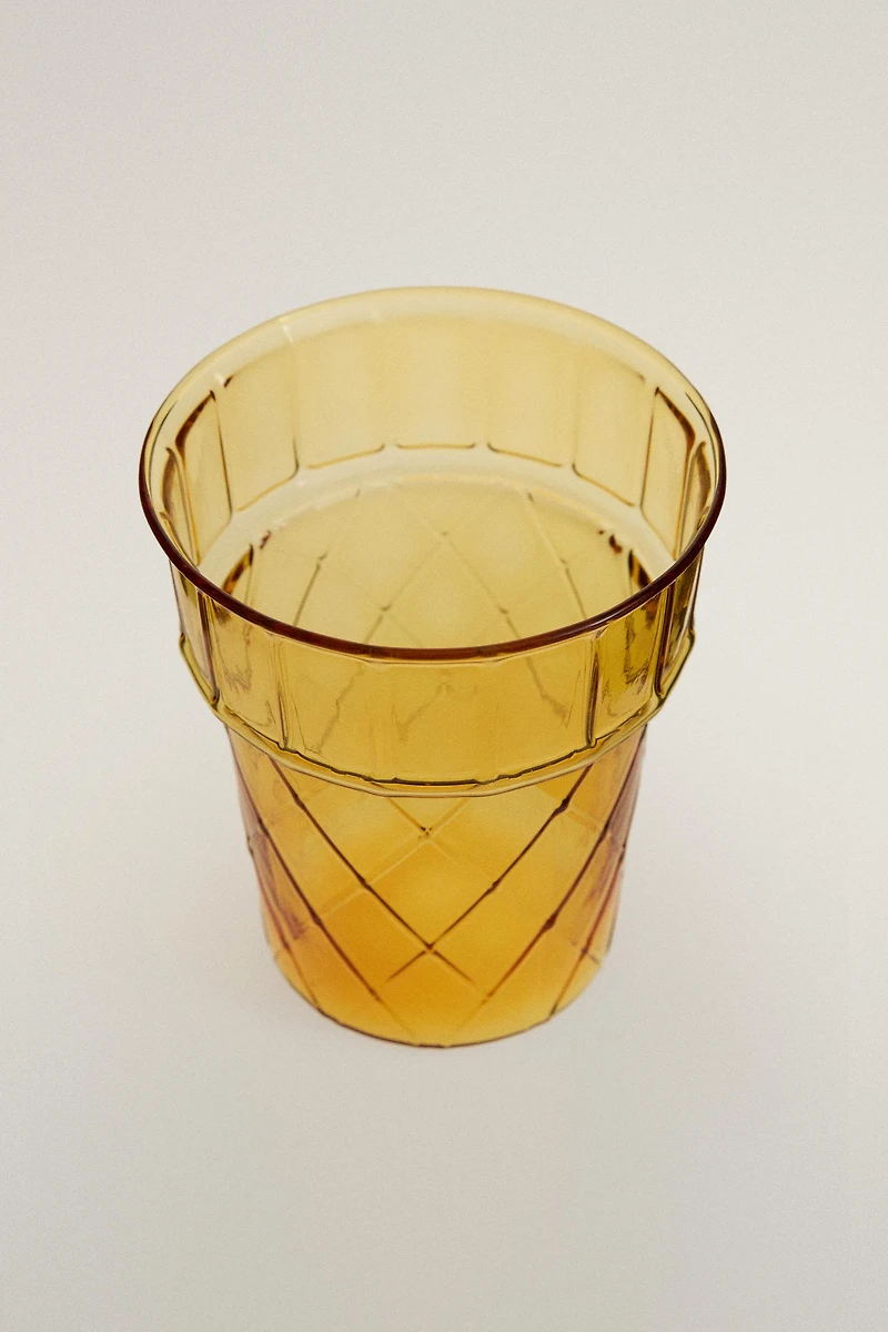 ICE CREAM BOROSILICATE GLASS TUMBLER