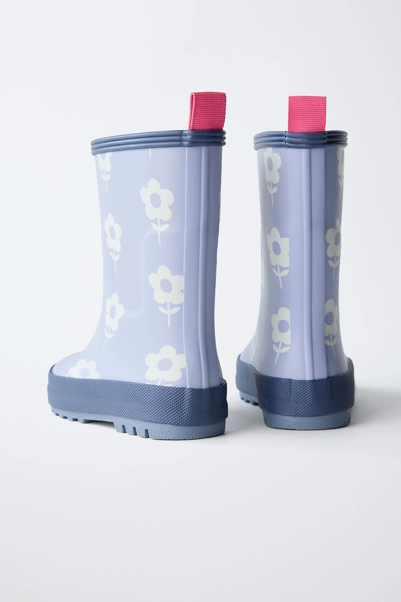 FLORAL RAIN BOOTS