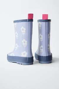 FLORAL RAIN BOOTS