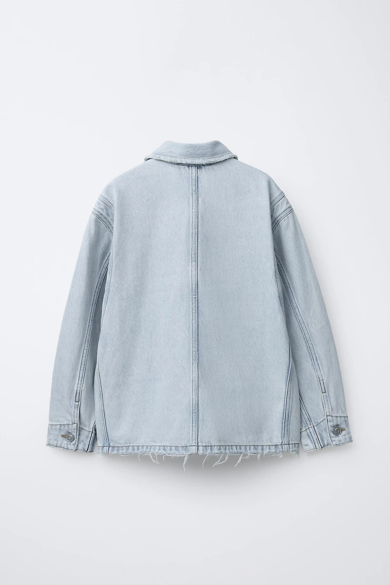 DENIM POCKET OVERSHIRT
