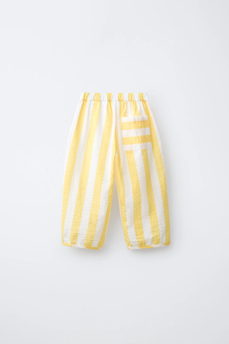 STRIPED SEERSUCKER PANTS