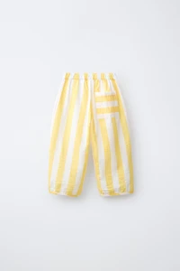 STRIPED SEERSUCKER PANTS