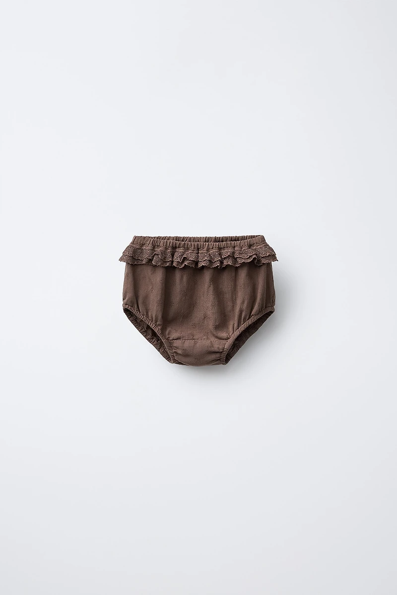 EMBROIDERED LACE PANTIES