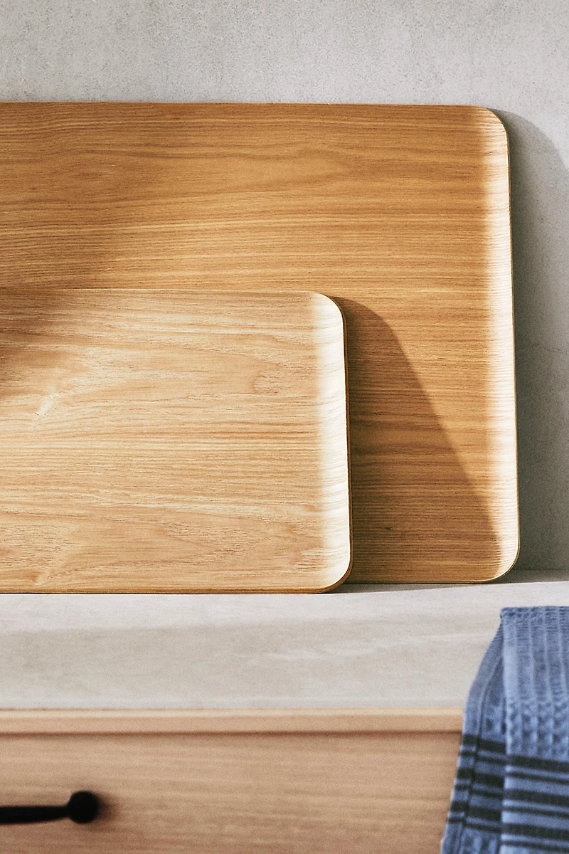 GRAND PLATEAU RECTANGULAIRE EN BOIS