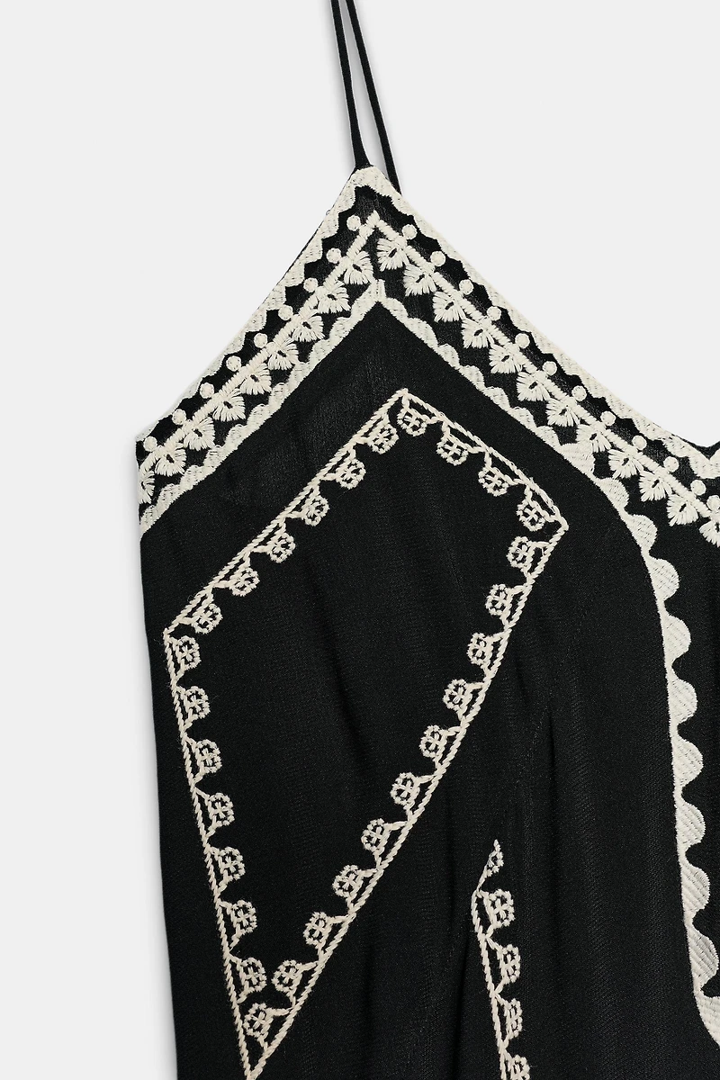 ZW COLLECTION EMBROIDERED LONG DRESS
