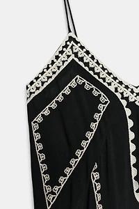 ZW COLLECTION EMBROIDERED LONG DRESS