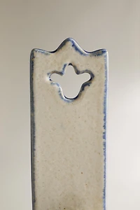 CERAMIC CANDLESTICK WITH CONTRAST EDGE