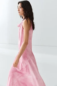 Draped flowing midi dress