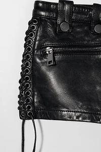 LEATHER SHORTS KATE MOSS X ZARA