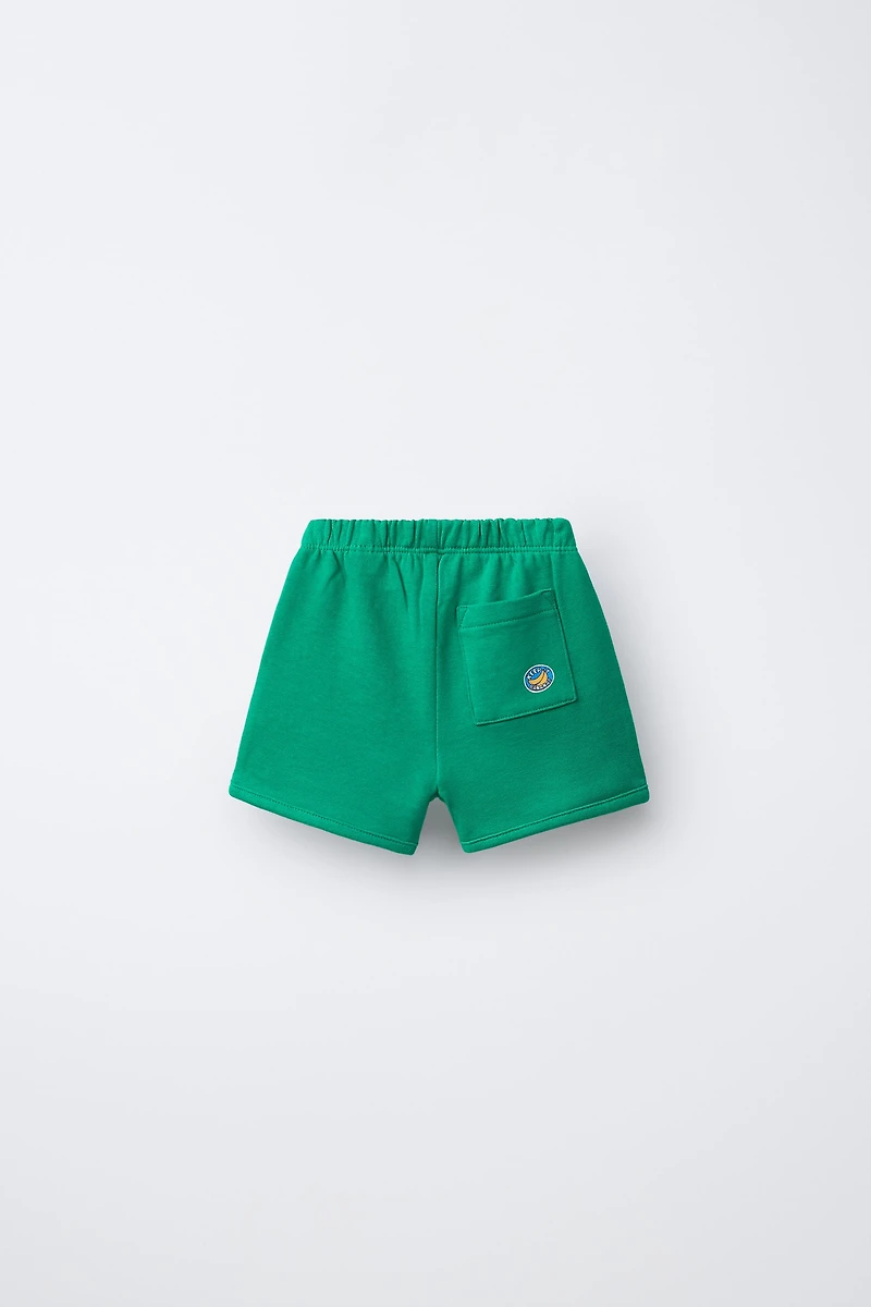 TWO-PACK OF PLAIN AND STRIPED SHORTS