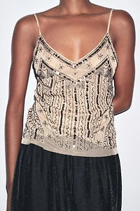 EMBROIDERED CAMISOLE