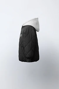 COMBINATION HOODIE PUFFER JACKET