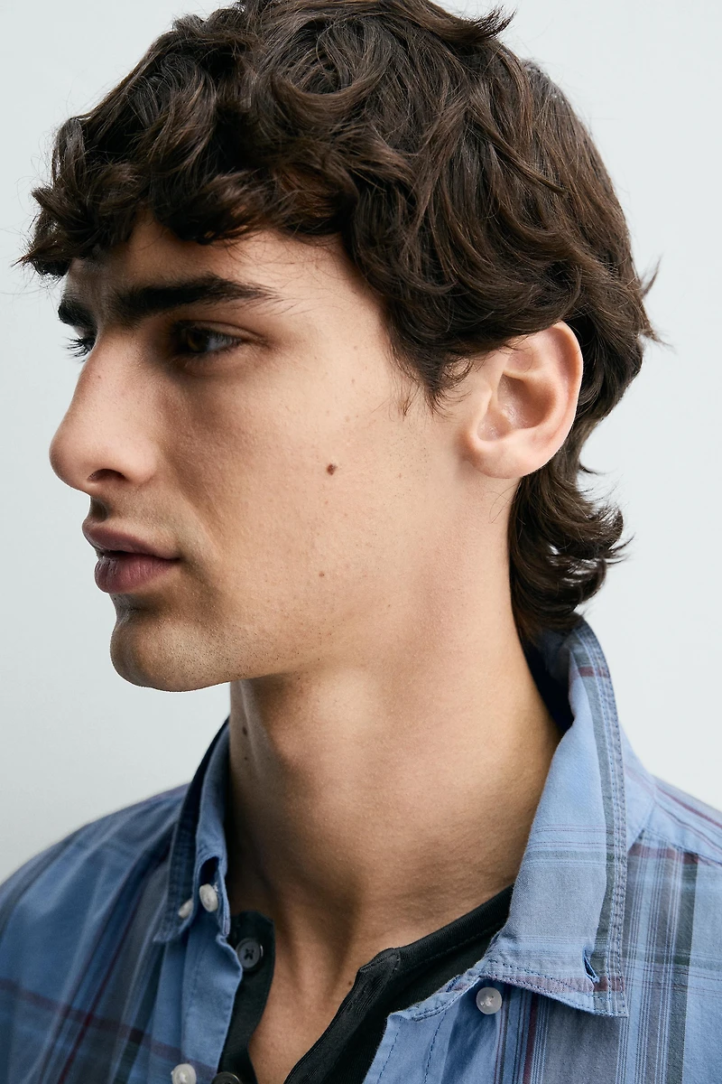 REGULAR FIT PLAID SHIRT