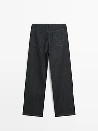 Jean large taille haute