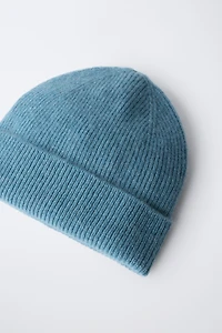 BONNET CANNELÉ 100% CACHEMIRE
