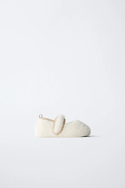BALLERINES EFFET PEAU DE MOUTON