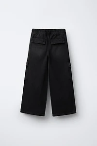 DENIM CARGO PANTS