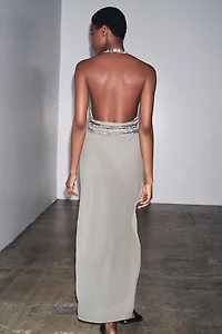 LONG EMBROIDERED DRESS