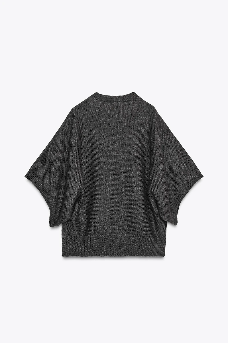 WIDE SLEEVE KNIT SWEATER